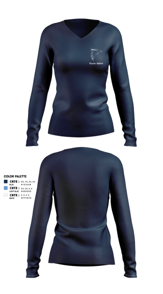 Womens Long Sleeve Vneck Shirt, Duarte softball, Softball, Teamtime, Team time, sublimation, custom sports apparel, team uniforms, spirit wear, spiritwear, sports uniforms, custom shirts, team store, custom team store, fundraiser sports, apparel fundraiser
