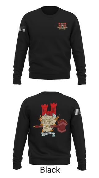 Crew Neck Sweatshirt, 3rd Platoon, 642nd ESC, Army, Teamtime, Team time, sublimation, custom sports apparel, team uniforms, spirit wear, spiritwear, sports uniforms, custom shirts, team store, custom team store, fundraiser sports, apparel fundraiser