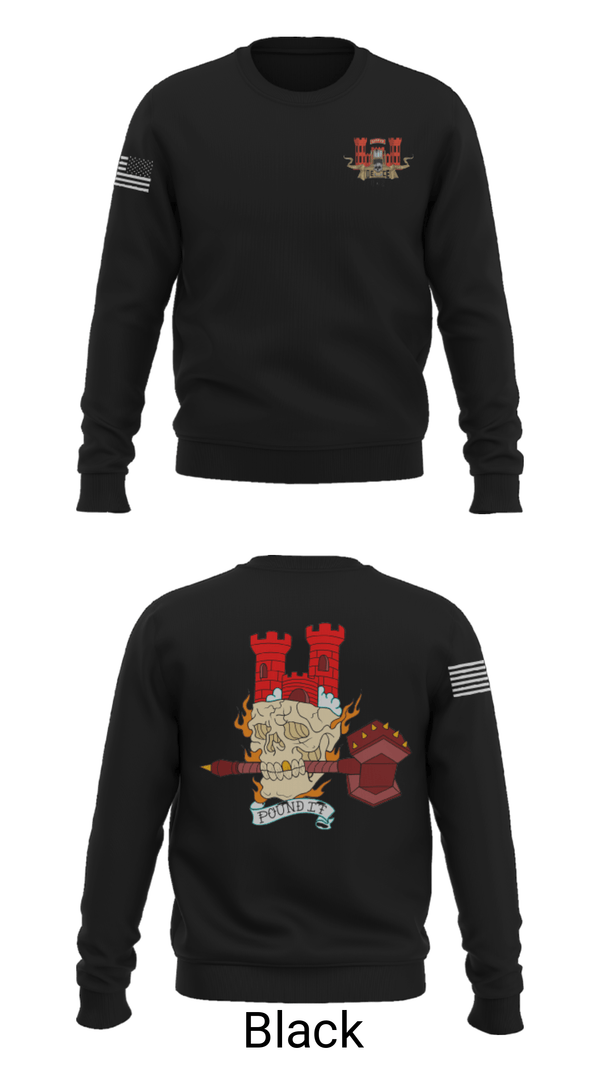 Crew Neck Sweatshirt, 3rd Platoon, 642nd ESC, Army, Teamtime, Team time, sublimation, custom sports apparel, team uniforms, spirit wear, spiritwear, sports uniforms, custom shirts, team store, custom team store, fundraiser sports, apparel fundraiser