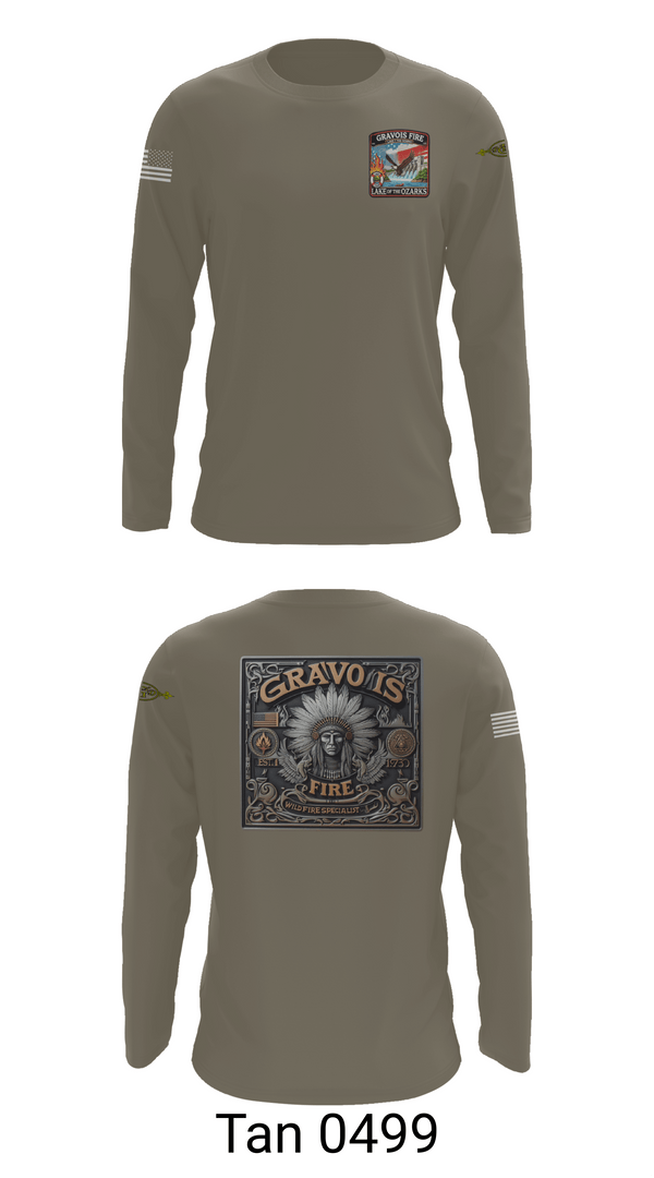 Long Sleeve Performance Shirt, Gravois Fire Special Operations, Fire Department, Teamtime, Team time, sublimation, custom sports apparel, team uniforms, spirit wear, spiritwear, sports uniforms, custom shirts, team store, custom team store, fundraiser sports, apparel fundraiser