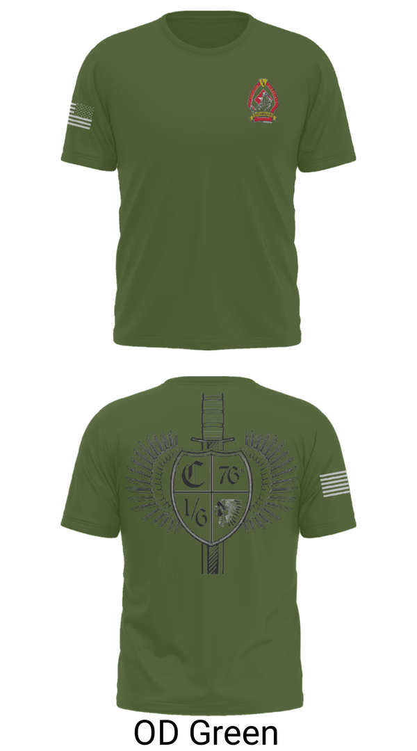 Old School Cotton Feel Shirt, 1/6 Charlie company, , Teamtime, Team time, sublimation, custom sports apparel, team uniforms, spirit wear, spiritwear, sports uniforms, custom shirts, team store, custom team store, fundraiser sports, apparel fundraiser
