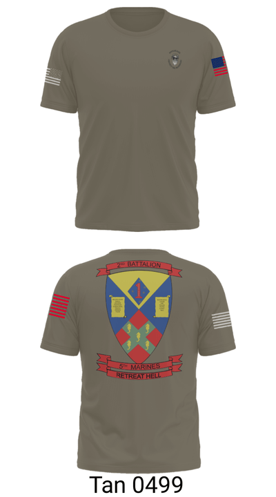 2nd battalion , 5th marines 24744641 Old School Cotton Feel Shirt - 51