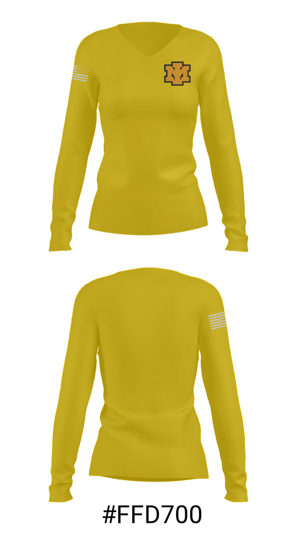 Women's Long Sleeve Vneck Shirt, Iron Mountain High School Tennis, Tennis, Teamtime, Team time, sublimation, custom sports apparel, team uniforms, spirit wear, spiritwear, sports uniforms, custom shirts, team store, custom team store, fundraiser sports, apparel fundraiser