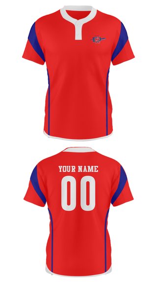 Two Button Softball Jersey, South Doyle High School Softball, Softball, Teamtime, Team time, sublimation, custom sports apparel, team uniforms, spirit wear, spiritwear, sports uniforms, custom shirts, team store, custom team store, fundraiser sports, apparel fundraiser