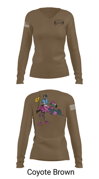 Women's Long Sleeve Vneck Shirt, , National Guard, Teamtime, Team time, sublimation, custom sports apparel, team uniforms, spirit wear, spiritwear, sports uniforms, custom shirts, team store, custom team store, fundraiser sports, apparel fundraiser