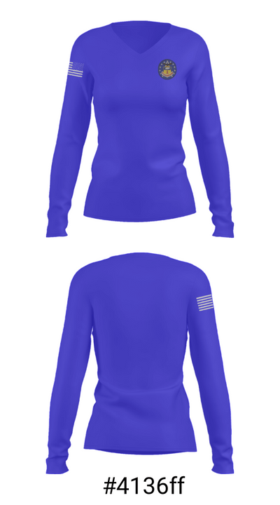 36th Tac Fighter Wing 20339453 Women's Long Sleeve V-neck Shirt - 20