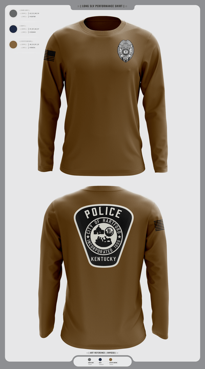 Hartford Police Department 37049516 Long Sleeve Performance Shirt - 3