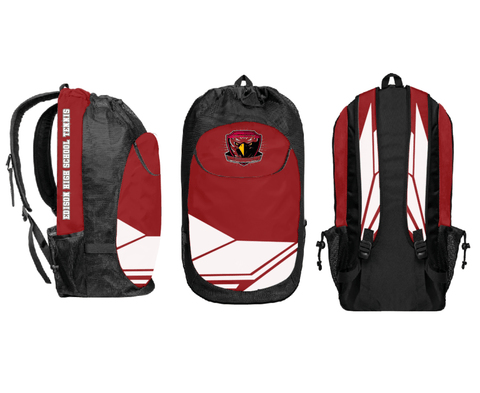 Gear Bag, Edison High School Tennis, Tennis, Teamtime, Team time, sublimation, custom sports apparel, team uniforms, spirit wear, spiritwear, sports uniforms, custom shirts, team store, custom team store, fundraiser sports, apparel fundraiser