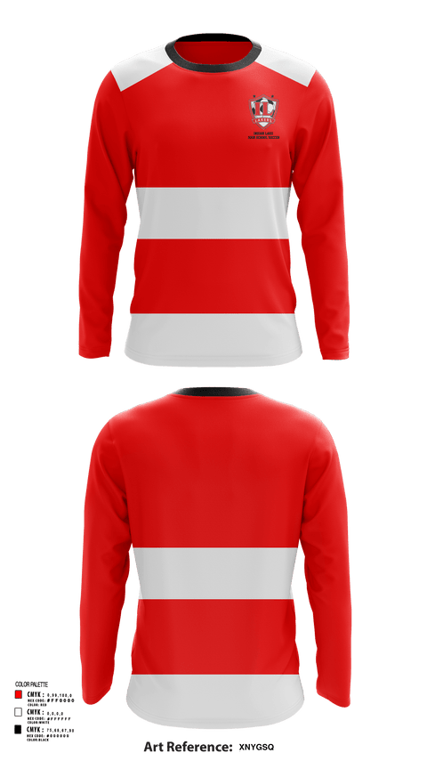 Long Sleeve Performance Shirt, Indian Lake High School Soccer, Men's Soccer, Teamtime, Team time, sublimation, custom sports apparel, team uniforms, spirit wear, spiritwear, sports uniforms, custom shirts, team store, custom team store, fundraiser sports, apparel fundraiser