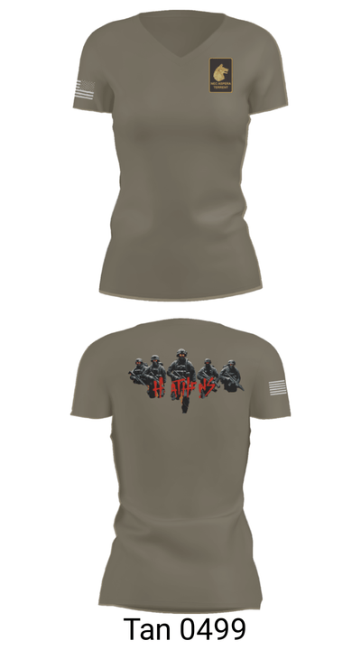 Alpha Company  2-27 48035421 Women's Short Sleeve V-neck Shirt - 68