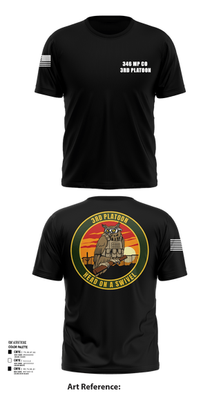 Short Sleeve Performance Shirt, 346 MP CO 3rd Platoon, Army, Teamtime, Team time, sublimation, custom sports apparel, team uniforms, spirit wear, spiritwear, sports uniforms, custom shirts, team store, custom team store, fundraiser sports, apparel fundraiser