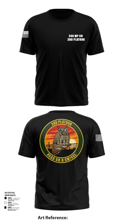 346 MP CO 3rd Platoon 43320857 Short Sleeve Performance Shirt - 118