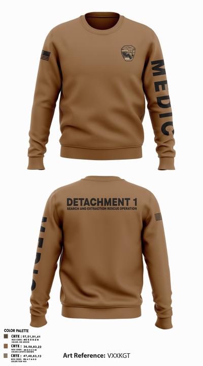 Detachment 1 27221981 Crew Neck Sweatshirt - 8