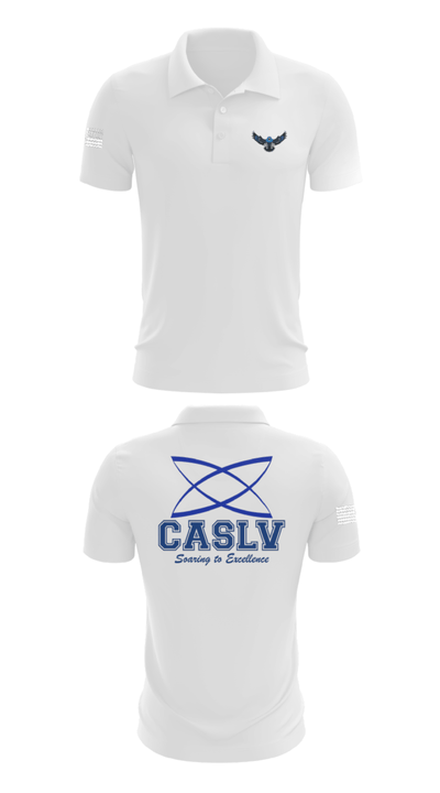 Coral Academy of Science Las Vegas High School Cross Country 23065413 Short Sleeve Performance Polo - 9