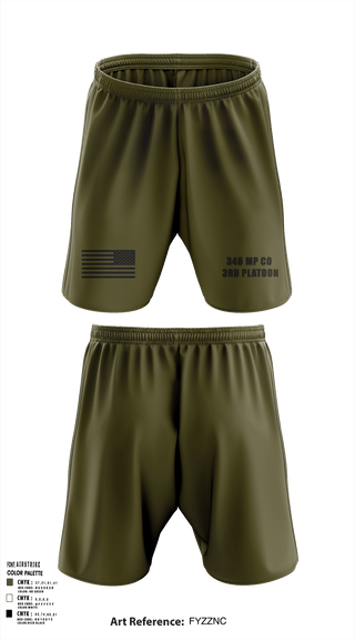 Athletic Shorts With Pockets, 346 MP CO 3rd Platoon, Army, Teamtime, Team time, sublimation, custom sports apparel, team uniforms, spirit wear, spiritwear, sports uniforms, custom shirts, team store, custom team store, fundraiser sports, apparel fundraiser