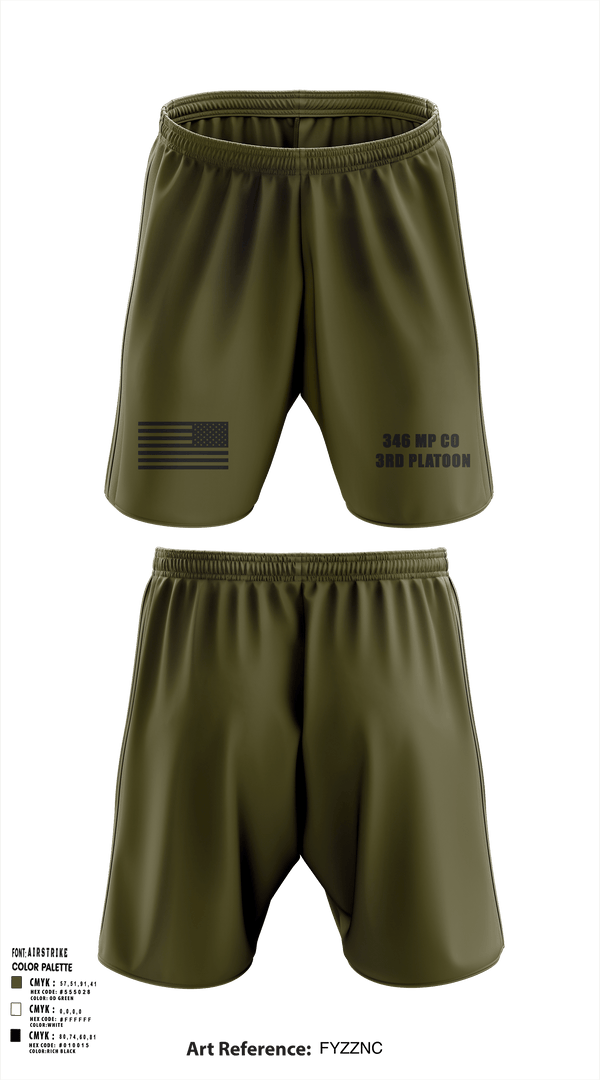 Athletic Shorts With Pockets, 346 MP CO 3rd Platoon, Army, Teamtime, Team time, sublimation, custom sports apparel, team uniforms, spirit wear, spiritwear, sports uniforms, custom shirts, team store, custom team store, fundraiser sports, apparel fundraiser