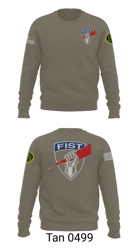 Crew Neck Sweatshirt, 2nd cavalry regiment, Army, Teamtime, Team time, sublimation, custom sports apparel, team uniforms, spirit wear, spiritwear, sports uniforms, custom shirts, team store, custom team store, fundraiser sports, apparel fundraiser