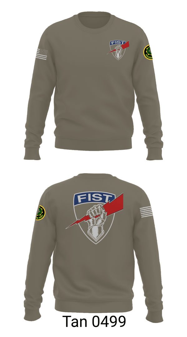 Crew Neck Sweatshirt, 2nd cavalry regiment, Army, Teamtime, Team time, sublimation, custom sports apparel, team uniforms, spirit wear, spiritwear, sports uniforms, custom shirts, team store, custom team store, fundraiser sports, apparel fundraiser