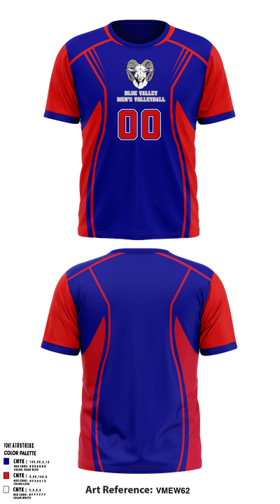 Blue Valley High School Volleyball 55453386 Short Sleeve Performance Shirt - 5