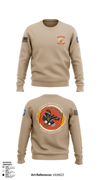 Crew Neck Sweatshirt, FCO 4-319 AFAR, 173 IBCT(A), Army, Teamtime, Team time, sublimation, custom sports apparel, team uniforms, spirit wear, spiritwear, sports uniforms, custom shirts, team store, custom team store, fundraiser sports, apparel fundraiser