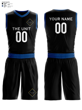 Basketball Uniform, The Unit, Men's Basketball, Teamtime, Team time, sublimation, custom sports apparel, team uniforms, spirit wear, spiritwear, sports uniforms, custom shirts, team store, custom team store, fundraiser sports, apparel fundraiser