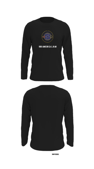 Long Sleeve Performance Shirt, USS AMERICA LHA6, Navy, Teamtime, Team time, sublimation, custom sports apparel, team uniforms, spirit wear, spiritwear, sports uniforms, custom shirts, team store, custom team store, fundraiser sports, apparel fundraiser