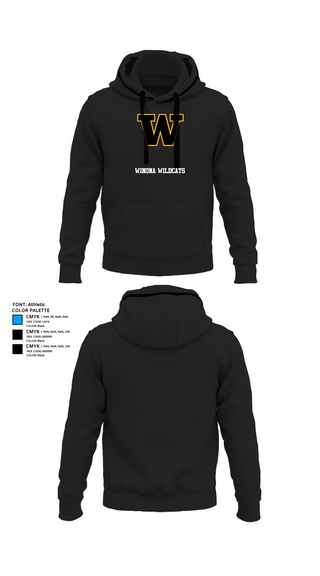 Hoodie, Winona Wildcats, Men's Basketball, Teamtime, Team time, sublimation, custom sports apparel, team uniforms, spirit wear, spiritwear, sports uniforms, custom shirts, team store, custom team store, fundraiser sports, apparel fundraiser