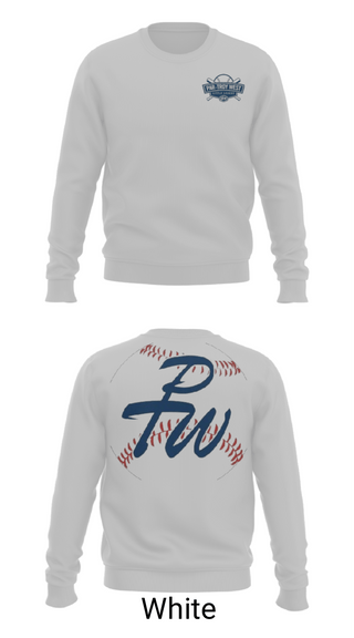 Crew Neck Sweatshirt, Par-Troy West Little League Baseball, Baseball, Teamtime, Team time, sublimation, custom sports apparel, team uniforms, spirit wear, spiritwear, sports uniforms, custom shirts, team store, custom team store, fundraiser sports, apparel fundraiser