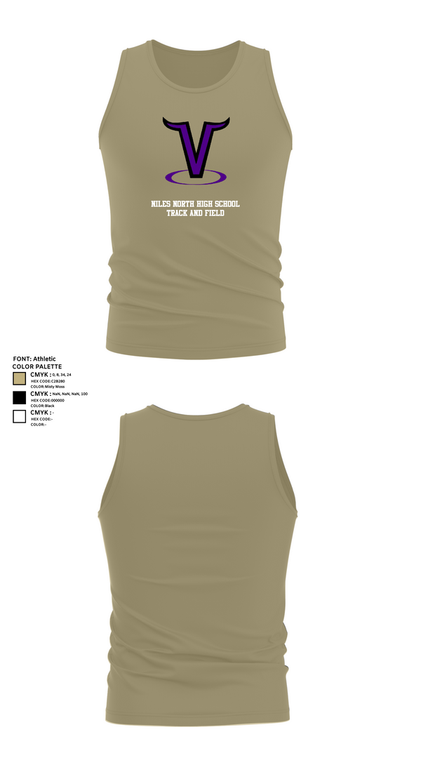 Tank Top, Niles North High School Track and Field, Track & Field, Teamtime, Team time, sublimation, custom sports apparel, team uniforms, spirit wear, spiritwear, sports uniforms, custom shirts, team store, custom team store, fundraiser sports, apparel fundraiser