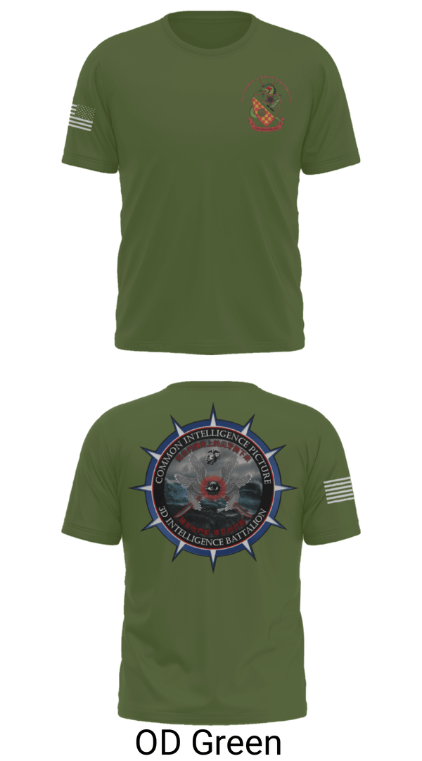 Short Sleeve Performance Shirt, 3rd Intelligence Battalion, Marines, Teamtime, Team time, sublimation, custom sports apparel, team uniforms, spirit wear, spiritwear, sports uniforms, custom shirts, team store, custom team store, fundraiser sports, apparel fundraiser