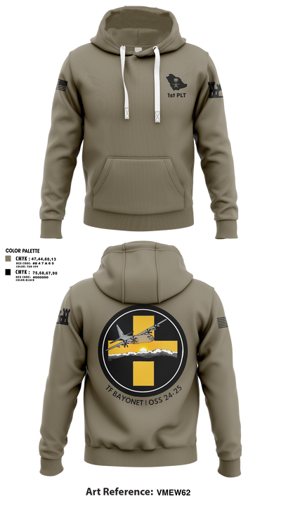 B Co 766 EN BeB 1st Platoon Armored Turtles Hoodie - 13