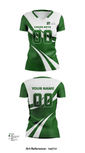 Cross Keys High School Volleyball 37059987 Women's Short Sleeve V-neck Shirt - 116