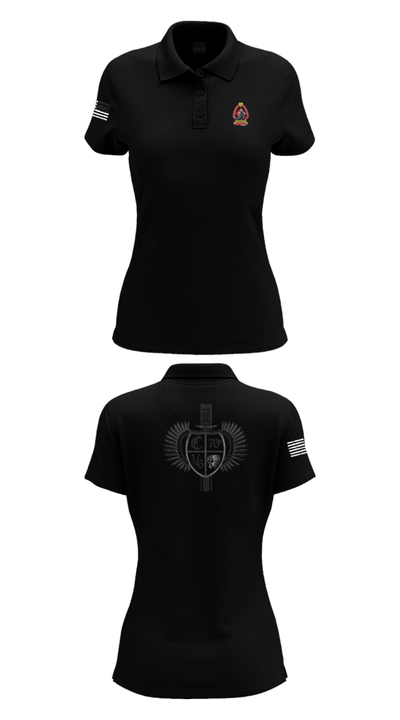 1/6 Charlie company 57623545 Women's Short Sleeve Performance Polo  - 35