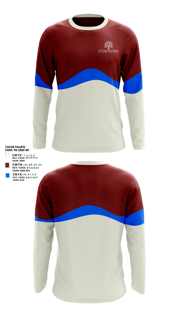 Long Sleeve Performance Shirt, Hope Restoration Ministries, , Teamtime, Team time, sublimation, custom sports apparel, team uniforms, spirit wear, spiritwear, sports uniforms, custom shirts, team store, custom team store, fundraiser sports, apparel fundraiser