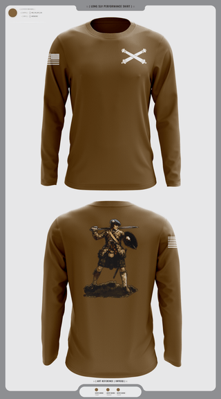 Long Sleeve Performance Shirt, B BRTY 119th FA, National Guard, Teamtime, Team time, sublimation, custom sports apparel, team uniforms, spirit wear, spiritwear, sports uniforms, custom shirts, team store, custom team store, fundraiser sports, apparel fundraiser