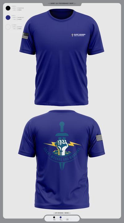 Silent Wounds and Warriors Foundation 26778593 Short Sleeve Performance Shirt - 2