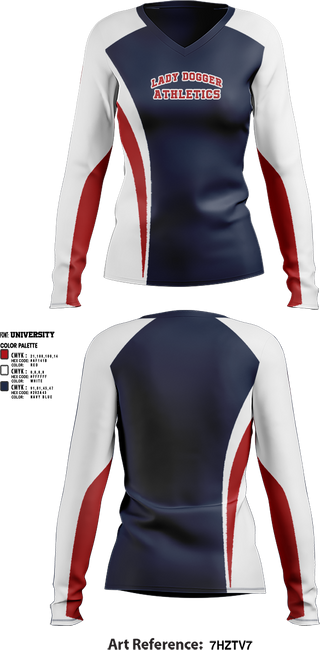 Womens Long Sleeve Vneck Shirt, Lingle-Fort Laramie High School Basketball, Men's Basketball, Teamtime, Team time, sublimation, custom sports apparel, team uniforms, spirit wear, spiritwear, sports uniforms, custom shirts, team store, custom team store, fundraiser sports, apparel fundraiser