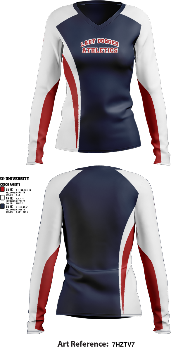 Womens Long Sleeve Vneck Shirt, Lingle-Fort Laramie High School Basketball, Men's Basketball, Teamtime, Team time, sublimation, custom sports apparel, team uniforms, spirit wear, spiritwear, sports uniforms, custom shirts, team store, custom team store, fundraiser sports, apparel fundraiser