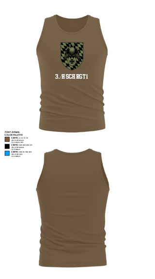 Tank Top, 3./HSchRgt1, Army, Teamtime, Team time, sublimation, custom sports apparel, team uniforms, spirit wear, spiritwear, sports uniforms, custom shirts, team store, custom team store, fundraiser sports, apparel fundraiser