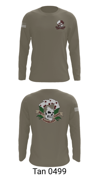 Long Sleeve Performance Shirt, Gamblers, Army, Teamtime, Team time, sublimation, custom sports apparel, team uniforms, spirit wear, spiritwear, sports uniforms, custom shirts, team store, custom team store, fundraiser sports, apparel fundraiser