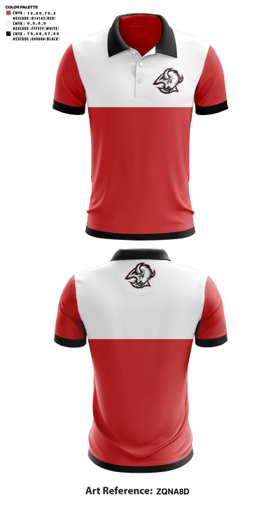 Buffalo High School Golf 65162940 Short Sleeve Performance Polo - 41