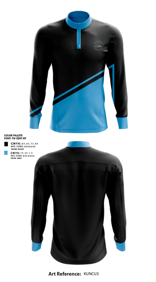 Quarter Zip Jacket, Criolla Sandwich & Pasta, , Teamtime, Team time, sublimation, custom sports apparel, team uniforms, spirit wear, spiritwear, sports uniforms, custom shirts, team store, custom team store, fundraiser sports, apparel fundraiser