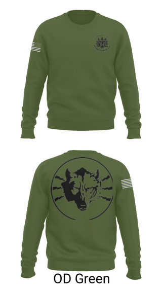 Crew Neck Sweatshirt, Wolves, Bravo, 305th MI, Army, Teamtime, Team time, sublimation, custom sports apparel, team uniforms, spirit wear, spiritwear, sports uniforms, custom shirts, team store, custom team store, fundraiser sports, apparel fundraiser