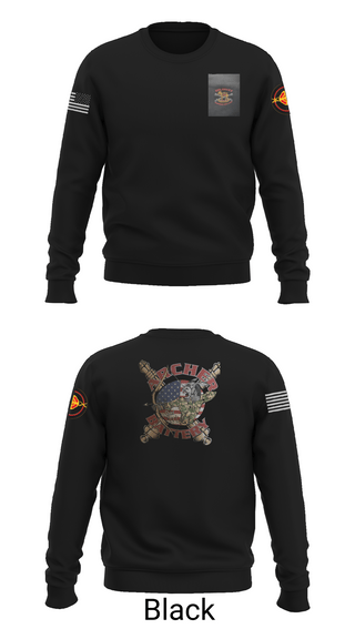 Crew Neck Sweatshirt, Archer Battery 2-2 FA, Army, Teamtime, Team time, sublimation, custom sports apparel, team uniforms, spirit wear, spiritwear, sports uniforms, custom shirts, team store, custom team store, fundraiser sports, apparel fundraiser