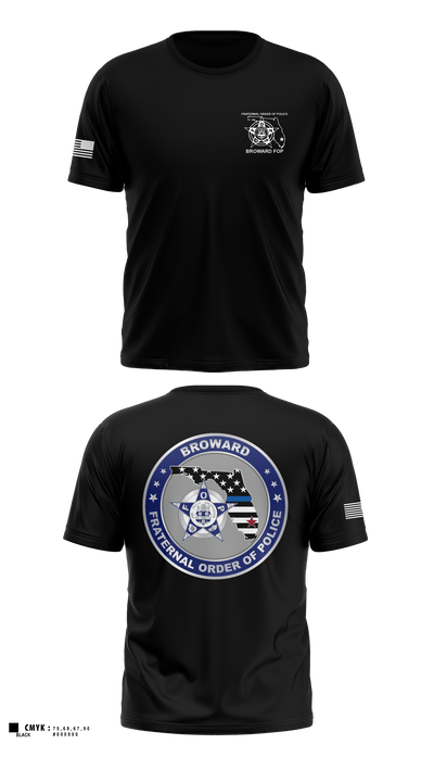 Broward Fraternal Order of Police 91005967 Short Sleeve Performance Shirt - 3
