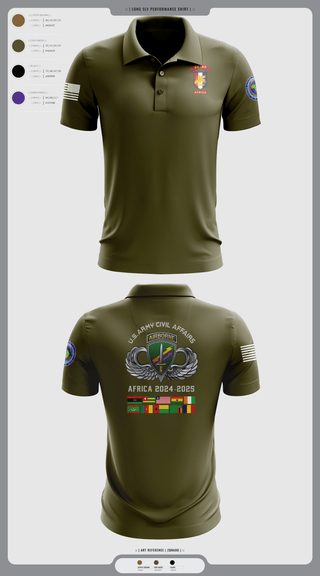 Short Sleeve Performance Polo, 478th CA BN (A), Army, Teamtime, Team time, sublimation, custom sports apparel, team uniforms, spirit wear, spiritwear, sports uniforms, custom shirts, team store, custom team store, fundraiser sports, apparel fundraiser