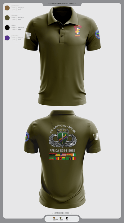478th CA BN (A) 32204639 Short Sleeve Performance Polo - 111