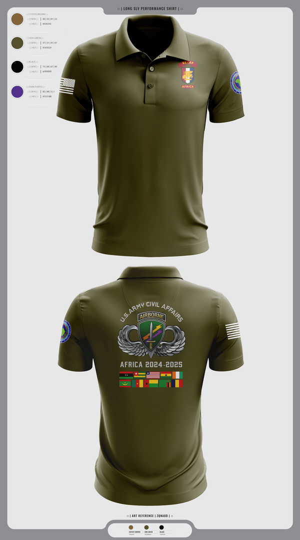 Short Sleeve Performance Polo, 478th CA BN (A), Army, Teamtime, Team time, sublimation, custom sports apparel, team uniforms, spirit wear, spiritwear, sports uniforms, custom shirts, team store, custom team store, fundraiser sports, apparel fundraiser