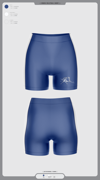 Womens Compression Shorts, Fort Lupton, Women's Volleyball, Teamtime, Team time, sublimation, custom sports apparel, team uniforms, spirit wear, spiritwear, sports uniforms, custom shirts, team store, custom team store, fundraiser sports, apparel fundraiser