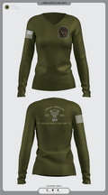 332 ECS SCOS 86475231 Women's Long Sleeve V-neck Shirt - 6